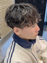 スタイルメンズ 藤沢(STYLE MEN)&nbsp;STYLE MENメンズカットハイライトカラー40%シャドウパーマ藤沢