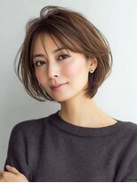 Heart's美人設計と白髪ぼかし専門店 青山表参道店 脱白髪染め/ショートヘア【ハーツ】&nbsp;白髪ぼかし脱白髪染め似合わせショートボブ40代50代60代