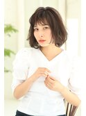 大人のワンカールとろみ切りっぱなしボブ[パーマボブ]