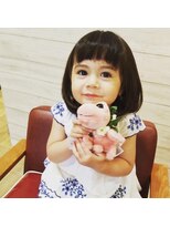 ラヴィアン(La vien)&nbsp;キッズカット★オン眉ボブスタイル