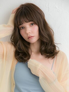 リトル エスタ 大名(little×esta) ドーリーウェーブセミロング
