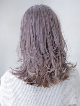 アルバム 銀座(ALBUM GINZA) まろグレージュ_ホワイトアッシュエアリーミディ_ba313061