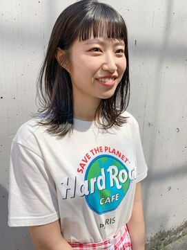 エムクランメイクス 原宿 表参道(m.clan MAKE'S) ボブロブヘアカーキグレージュオリーブベージュ大人かわいい小顔