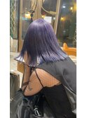 【ROJITHA原宿表参道】ラベンダーグレージュ×切りっぱなしボブ