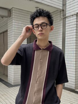 ヒュージ 三軒茶屋(huge) アップバング/束感ショート/ツーブロックマッシュ/コンマヘア