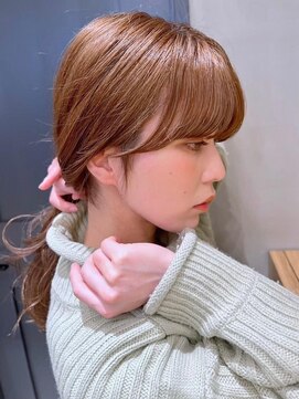 ロンドシェリ 仙台(Lond Cheri) オリーブベージュ ブリーチなし◎美髪/レイヤーカット 韓国[仙台