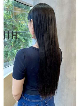 ヒビト 恵比寿 渋谷(HIBITO.) 髪質改善カラーアッシュブラックカラー 黒髪 縮毛矯正