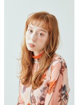 レラート デザイン コスタ 浦和(Relato DESIGN COSTA) オレンジカラーゆるウェーブパーマ