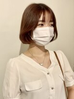 ライズ バイ レボ 柏店(RISE by REVO)&nbsp;大人かわいい/レイヤーロング/グレーベージュ/前髪パーマ/柏