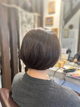 クラク 笹塚店(KURAKU) ボブ/ベージュカラー/ハイライト/透け感/白髪ぼかし/30代/40代