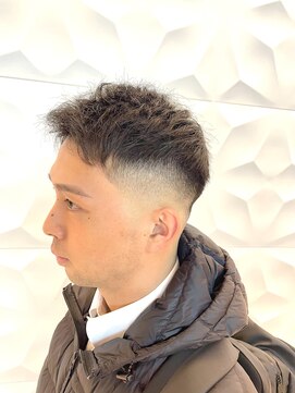 銀座マツナガ 浅草店 黒髪短髪/スキンフェード/フォワードスタイル/ビジネス