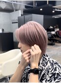 熊本メンズカット ピンクベージュ ブリーチ MEN'S HAIR