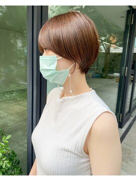 ソラ 表参道(SORA) ベージュカラーと大人可愛いハンサムショートヘア！