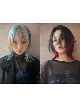 <コンテスト受賞歴>デザインカラー×圧倒的な似合わせ技術が◎[原宿/表参道/ブリーチ/ハイライト/学割U24]