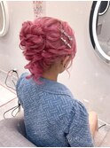 ふわふわ高めお団子 【クランソア】ヘアセット/ヘアメ/心斎橋