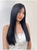 グレージュミルクティーベージュカラー韓国レイヤーカット桑名