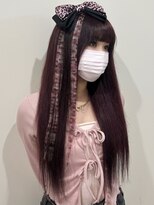 アルファバイオリカ(ALPHA by ORIKA)&nbsp;バーガンディカラー　エクステでスーパーロングに♪