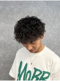 波巻きツイストスパイラルパーマ/フェザーパーマ/眉毛/メンズ