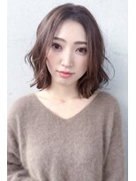 ノノリリ(NONORIRI)&nbsp;ハイライトローライト白髪ぼかし×ココアブラウンカラー30代40代