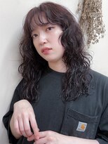 ザ ドッツ(THE DOTS) デジタルパーマ 前髪パーマ セミロング レイヤーカット 20代