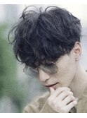 《セットを簡単に》パーマで大人の雰囲気に/韓国マッシュ