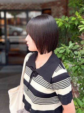 OX CREATION 椥辻 オックスクリエーション 切りっぱなしボブ/ボブ/20代30代