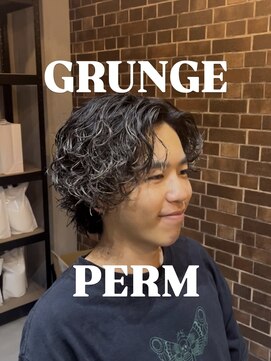 オーバー 町田店(OVER) グランジパーマ【町田/メンズ/パーマ/眉毛/ブリーチ】