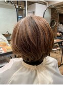 【廣田真弓】白髪ぼかしハイライトスタイル