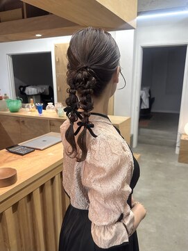 ヘアセット/お呼ばれヘア/パーティーヘア/カチモリヘア