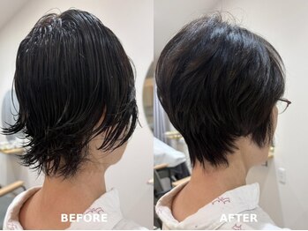 ファーストカラー(1st.color)の写真/【カット＋リタッチ￥6500～】人気の秘密はカット技術！骨格や髪質を見極め貴方に似合うスタイルをご提案♪
