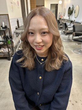 ラック 津田沼(LUCK) ベージュダブルカラーインナーカラーケアブリーチ