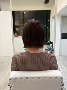 ジュベ 別府店(juve.) 別府ショートボブ顔まわりレイヤーカット髪質改善カラー30代