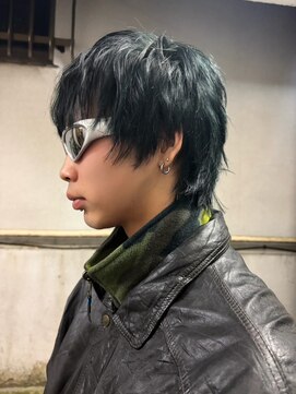 アース 高円寺店(HAIR & MAKE EARTH) ハイレイヤー×モスグリーン