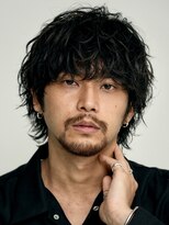 フィフス 渋谷(fifth)&nbsp;渋谷メンズサロンミディアムウルフシャドウパーマセンターパート