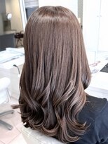 ジル ヘアアンドメイク 恵比寿(JILLE hair&make)&nbsp;グレージュカラー ローレイヤーカット ロング巻き下ろし30代40代