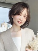 【ブルベ夏】垢抜け斜めバング×大人ニュアンス外ハネボブ