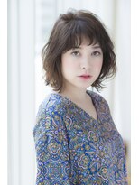 ノブ ヘアデザイン 弘明寺店(NOB hairdesign)&nbsp;［NOB弘明寺店］黒髪無造作カールエッジショート