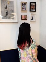 ヘアースタジオ ハーフバック 高尾店(HAIR STUDIO HALF BACKS×1/2) ロコルピーチ インナーカラー