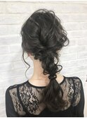 【☆】編み下ろしヘアアレンジ・ヘアセット 黒髪