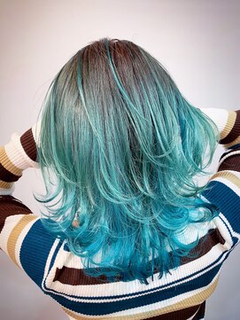 ゴリラビスケッツ(GORILLA BISCUITS) グラデーション　ターコイズ［桜木町/横浜/みなとみらい］