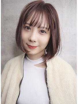 ブリス(VLISS) シースルーボブ＿Aラインボブマロンベージュ