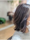 白髪ぼかし × インナーカラー