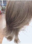 ミディアムレイヤー 韓流 ボブウルフ