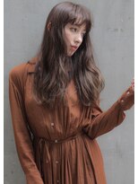 アリーズ シブヤ(ALLYS shibuya)&nbsp;マロンベージュ フレンチガーリー シースルー前髪 森ガール