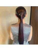 アジーオ(agio) ローポニーヘアアレンジ