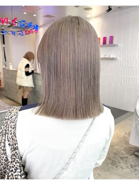 ゲーム 原宿店(GAME) ミルクティーベージュ/ダブルカラー/ケアブリーチ/髪質改善/原宿