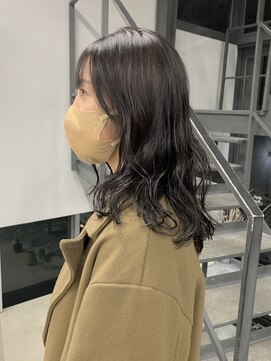 ヘアー アイス 御器所本店(HAIR ICI) 20代30代40代くせ毛風パーマアッシュグレージュ透明感小顔