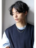 『力石サトシ』波巻き束感ショートツーブロックマッシュ