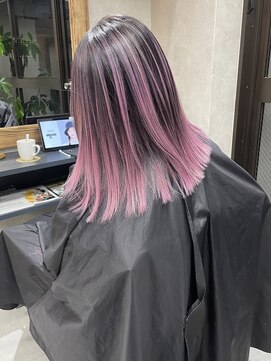 サニー 渋谷(SUNNY) ピンクバレイヤージュ、ハイライト、グレージュショコラアッシュ