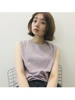 【切りっぱなし】【外ハネ】【シースルーバング】